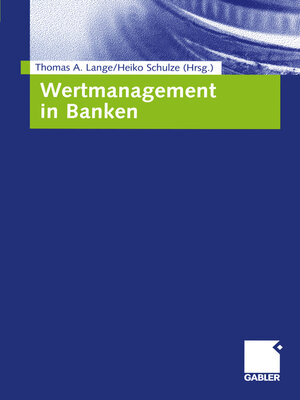 cover image of Wertmanagement in Banken